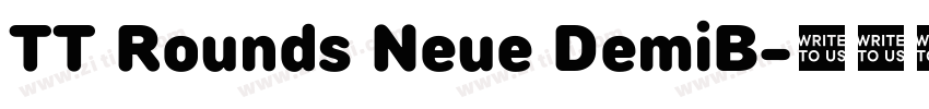 TT Rounds Neue DemiB字体转换 TT Rounds Neue DemiB字体转换